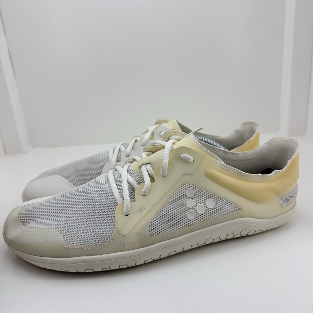 Vivobarefoot Primus Lite III Mens EU 44 White Barefoot Minimalist Running Shoes